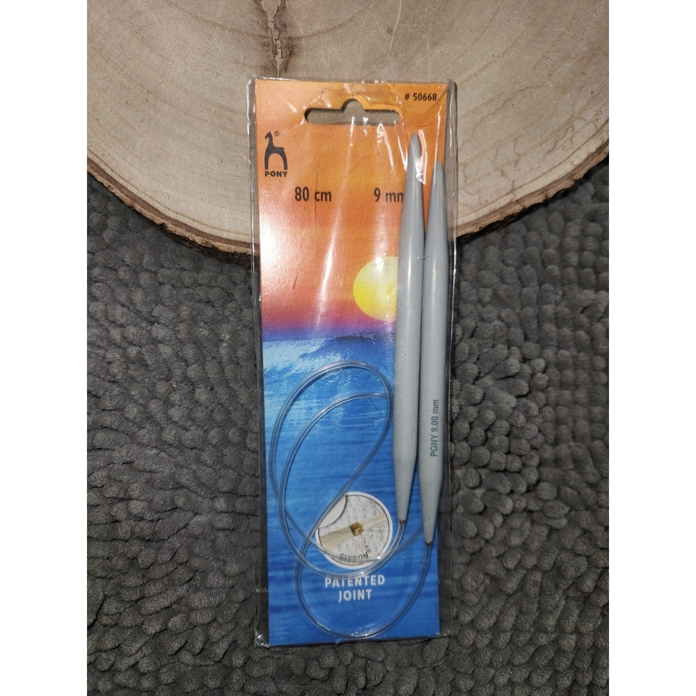 Pony Circular Knitting Needles Metal‎ Round 80cm /9mm~NEW